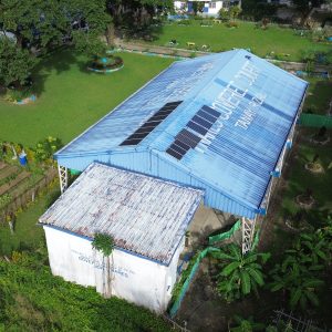 offgrid/hybrid solar with inverters installed in facilities (school, trib halls, shelters, health center, etc)